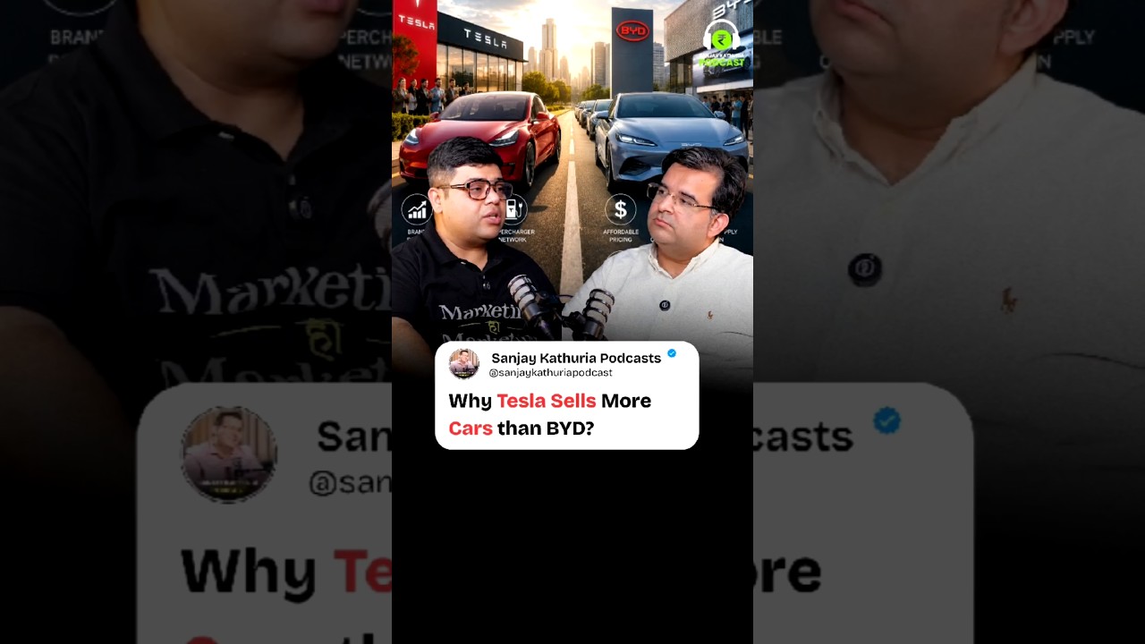 Why Tesla Sells More Cars Than BYD? | Ishan Goel | #SanjayKathuriaPodcast