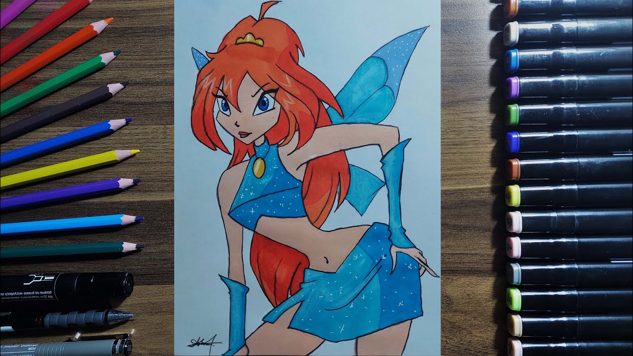 BLOOM DRAWİNG/HOW TO DRAW BLOOM? (WİNX CLUP 2004)