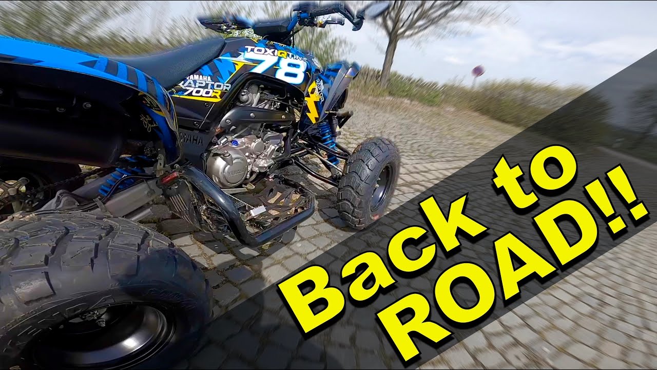 Yamaha Raptor 700 auf Kenda Roadgo / Quad-Vlog ToxiQtime