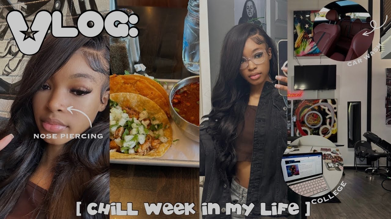 chill week in my life ✰| new piercing, trying shrooms, college, birria tacos, + more