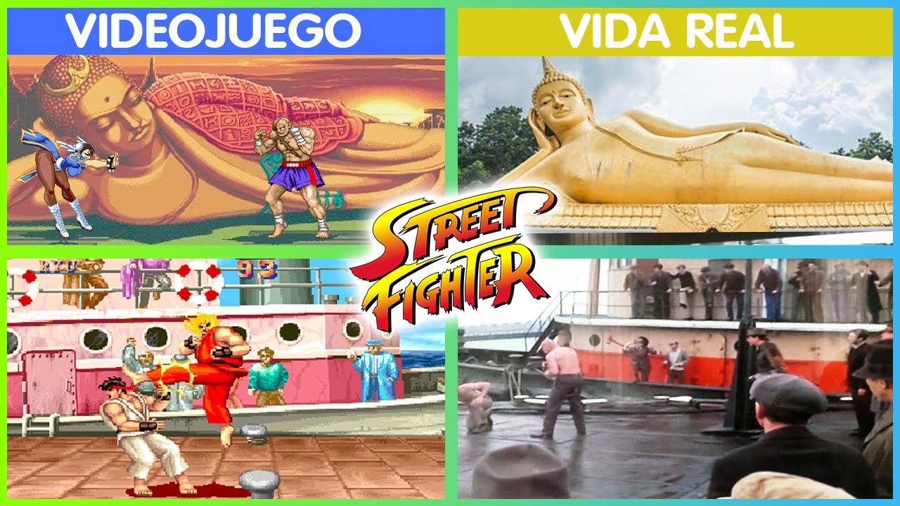 25 Escenarios de STREET FIGHTER en la VIDA REAL que PUEDES VISITAR ✈