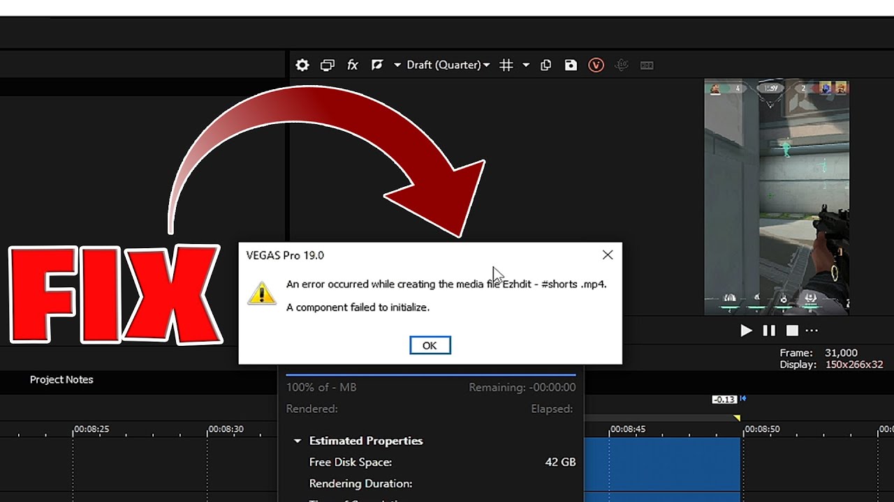An Error Occurred While Creating Media File Vegas Pro ERROR FIX