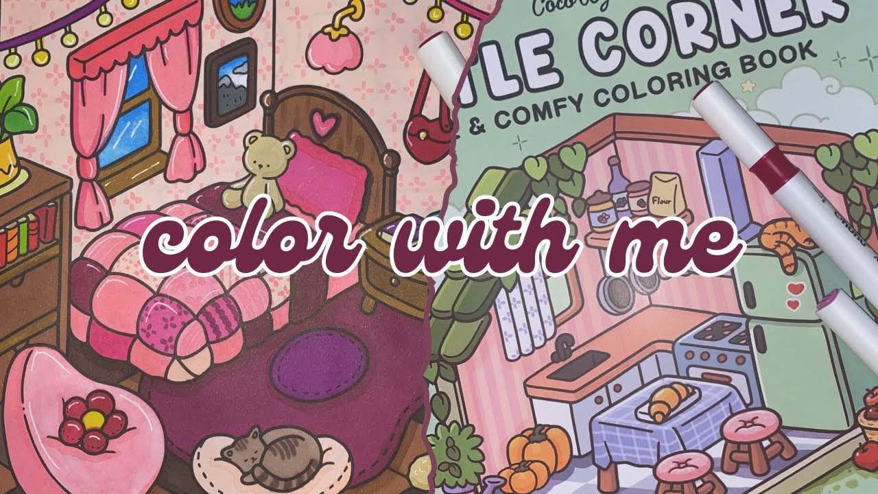 cute and cozy color with me 🧸🛌 | little corner by coco wyo