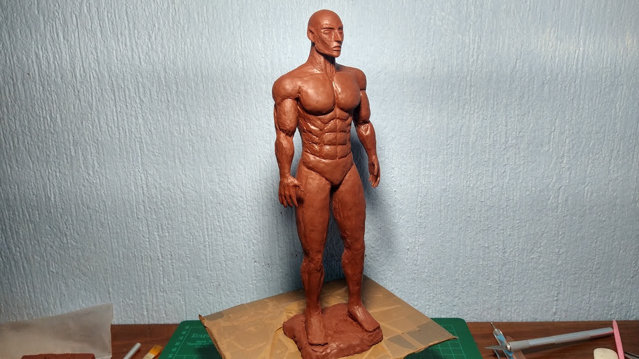Escultura de un Cuerpo Masculino con Plastilina (Parte 2)