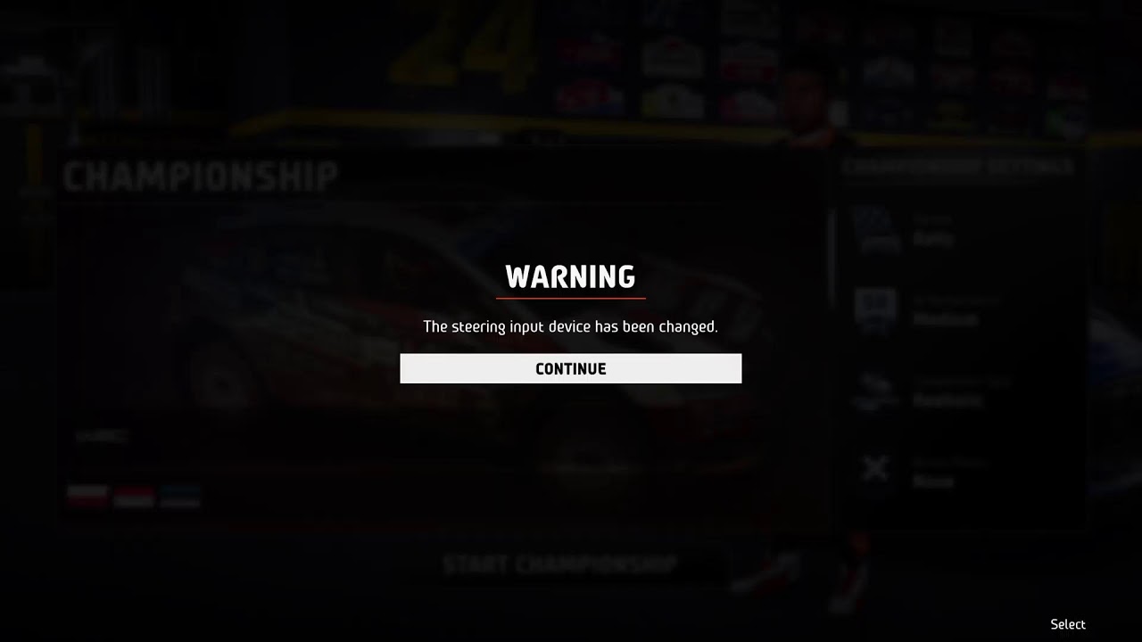 Sim setup WRC rough driving 😅