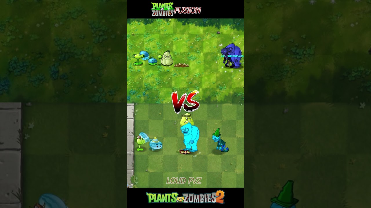 PVZ FUSION VS PVZ 2 - 4 Plant Team Vs Zombie Team - p74- What Team will win ? #youtubeshorts #shorts