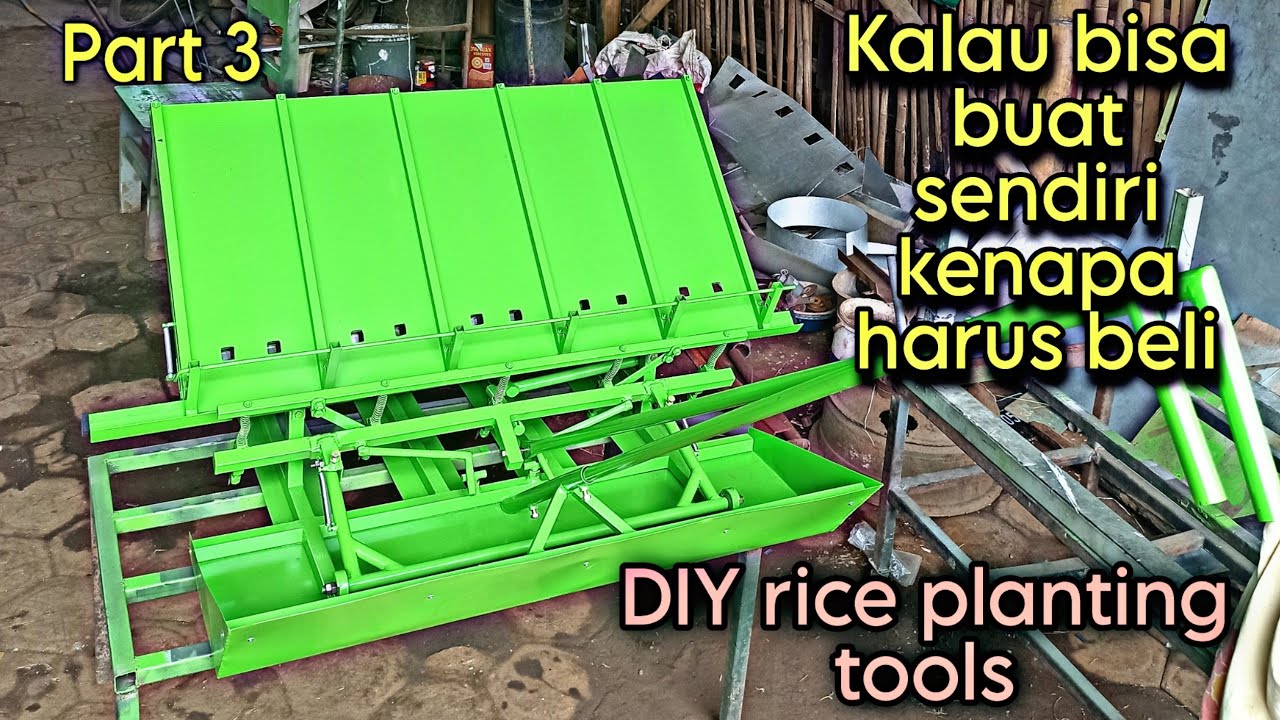 Membuat bagian lengan penancap alat tanam padi manual part 3