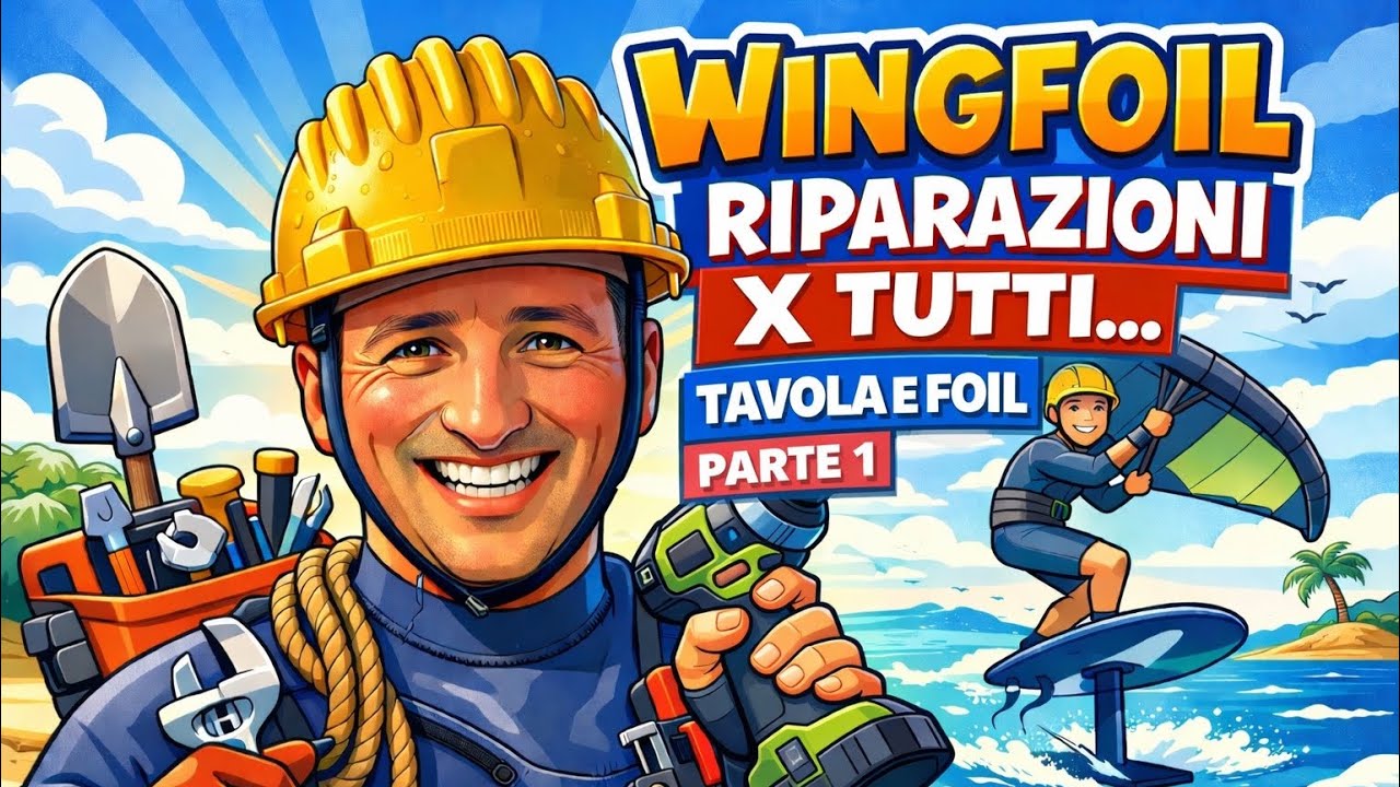 WINGFOIL 4 RIPARAZIONI CHE DEVI CONOSCERE parte 1 Tavola e Foil 