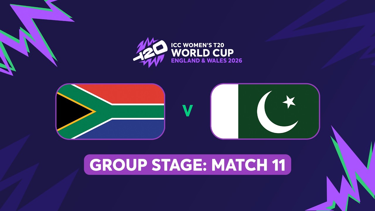 ICC Women's T20 World Cup 2026: Pakistan vs South Africa (English) #t20worldcup