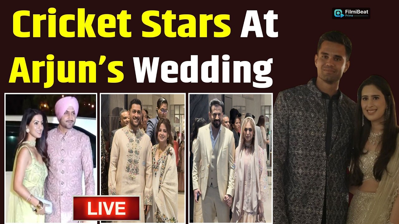 Arjun Tendulkar Wedding Live: Cricket Legends Arrive as Sachin Tendulkar’s Son Ties the Knot, Watch