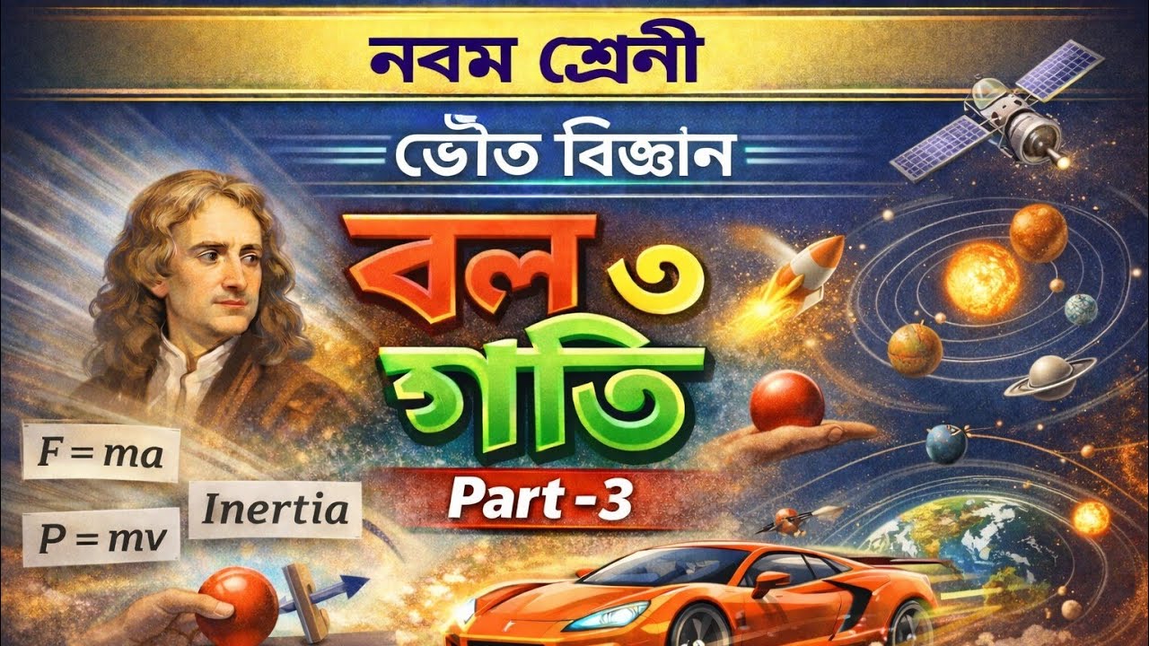 Class ix physical science, chapter -2(বল ও গতি), part-3
