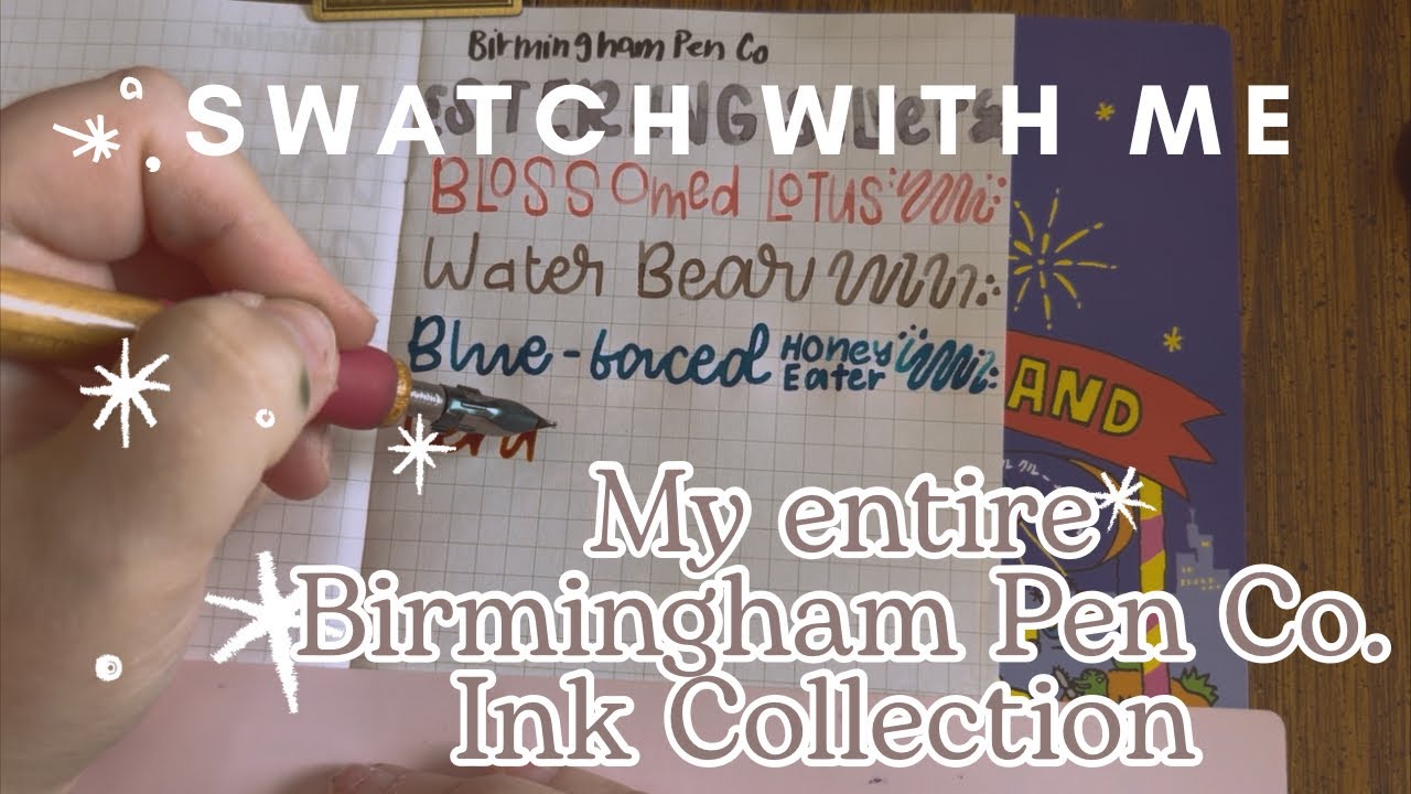 Попробую чернила из моей коллекции | Вся моя коллекция чернил Birmingham Pen Co.