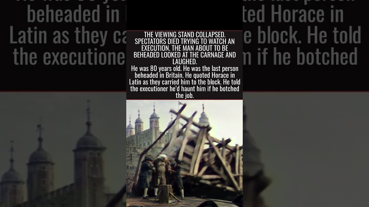 The Viewing Stand Collapsed. Spectators Died. The Man Being Beheaded Laughed.