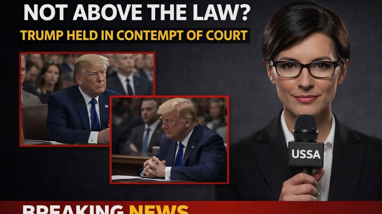Not Above the Law? Trump Held in Contempt of Court | Breaking Legal Shockwaves
