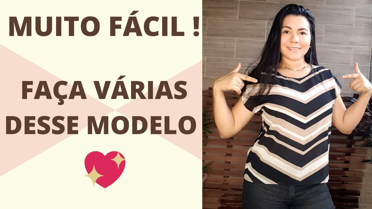 Blusa manga japonesa - Corte e Costura - Passo a passo | Gisele Maués