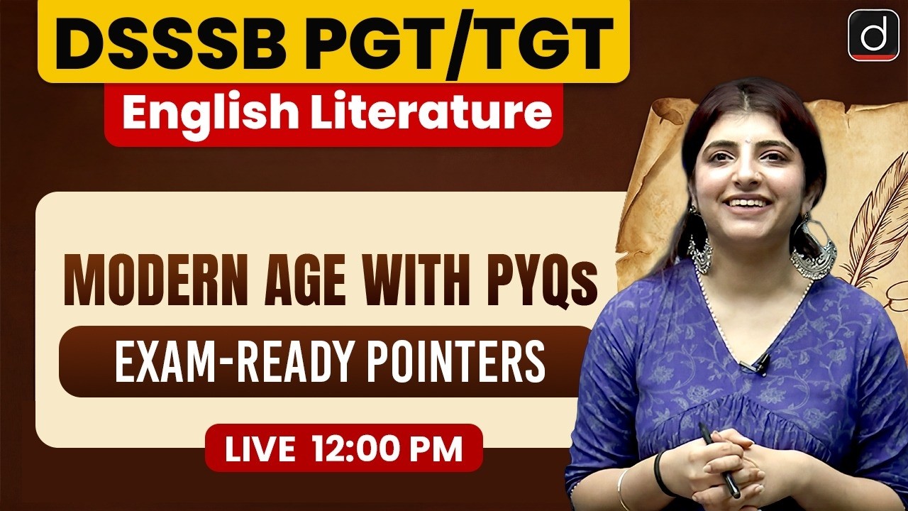 DSSSB TGT/PGT English Literature | Exam-Ready Pointers | Drishti Teaching Exam