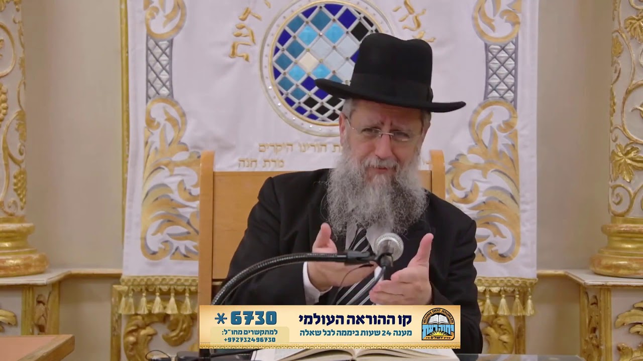 הרב דוד יוסף - ההבדל בין הפסק להיסח הדעת