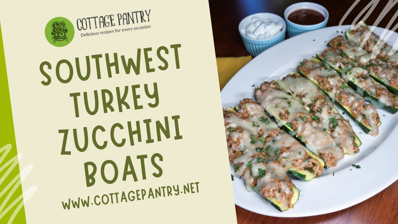 Southwest Turkey Zucchini Boats
