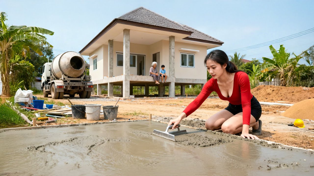 TIMELAPSE -- Woman Builds Essential Facilities to Help an Elderly Woman and Disabled Boy
