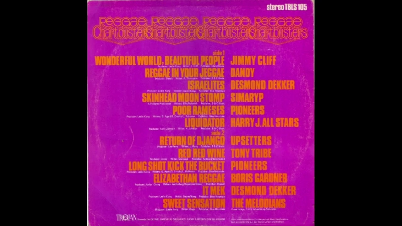 Various &ndash; Reggae Chartbusters Volume One: Trojan Records &ndash;Skinhead-reggae 1969.