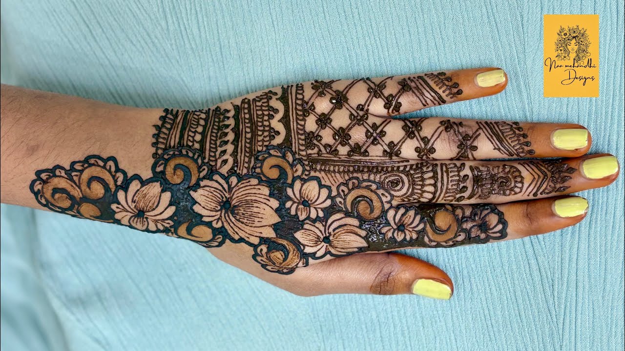 Back hand mehandi design # astatic mehandi design 