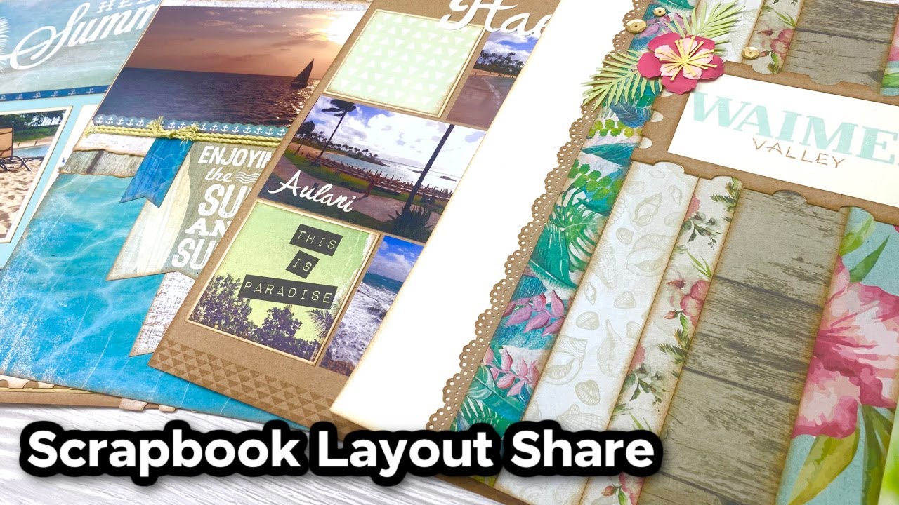 Scrapbook Layout Share | 23 Travel Scrapbooking Ideas