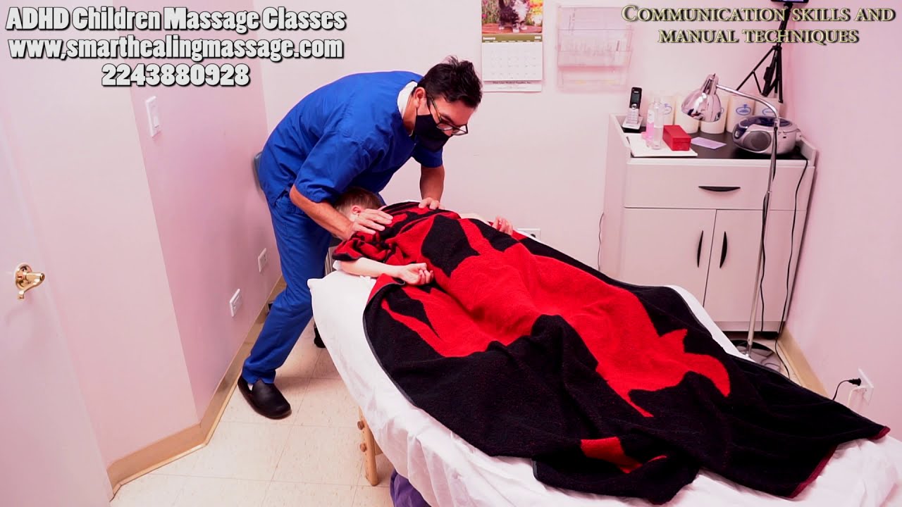 Massage Demonstration on ADHD Children. For Professionals. Educational.