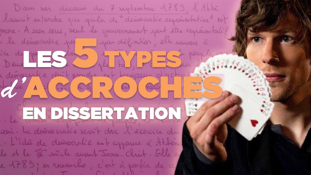 Les 5 types d'accroches possibles en dissertation