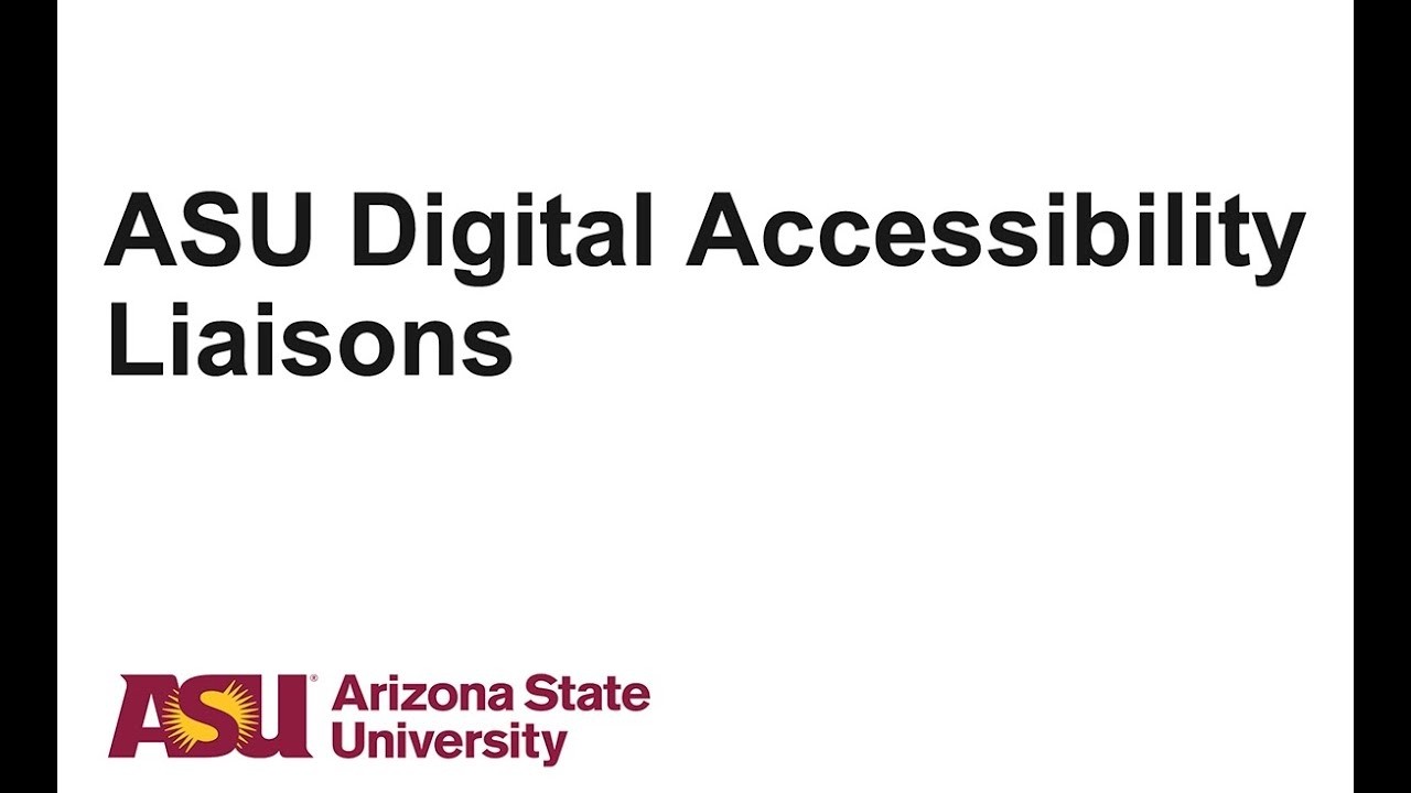 WCAG: Web Content Accessibility Guidelines and Digital Accessibility Liaison Updates