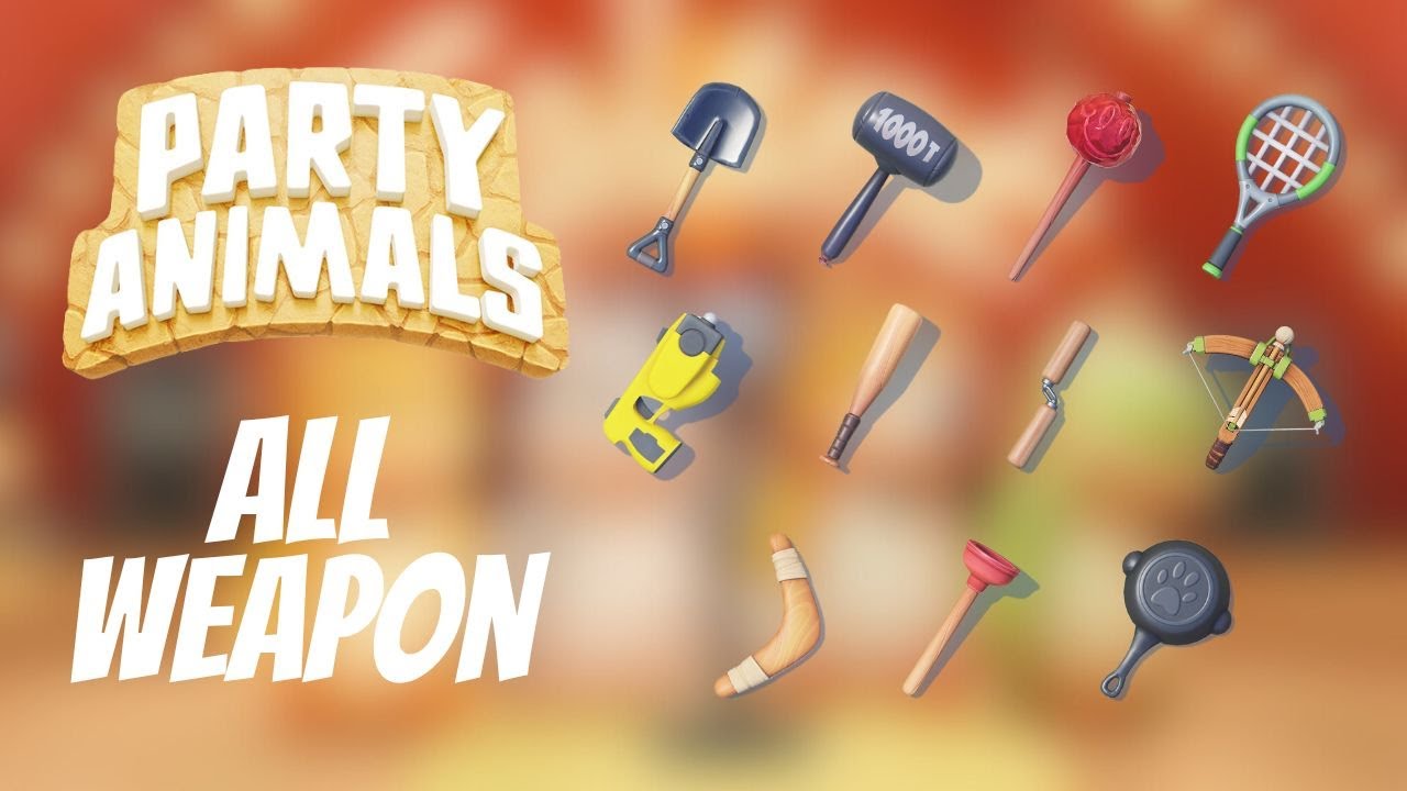 Party Animals Playtest - All Weapon Showcase (4k60)