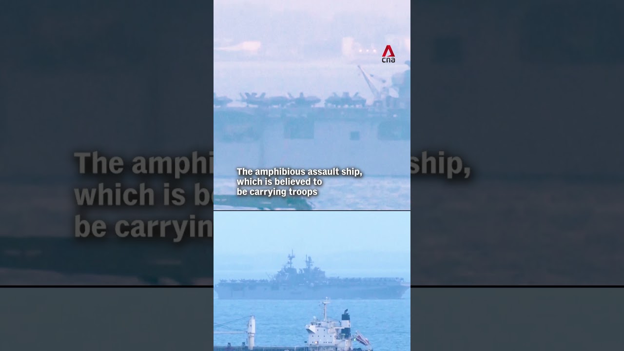 US Navy warship USS Tripoli passes Singapore, reportedly en route to Middle East