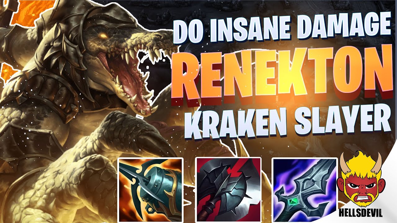 WILD RIFT | RENEKTON DOES INSANE DAMAGE WITH KRAKEN SLAYER! | Renekton Gameplay | Guide & Build