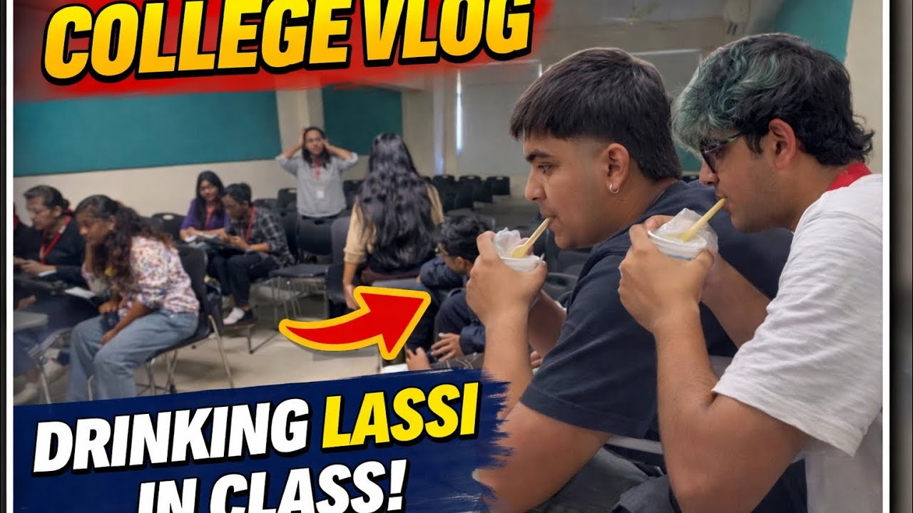 Lecture Chal Raha Tha… Aur Ye Log Lassi Pee Rahe The 😂(Mumbai)