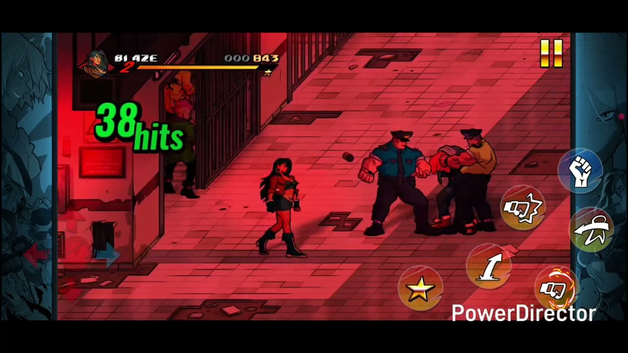 Playing streets of rage 4 on mobile 