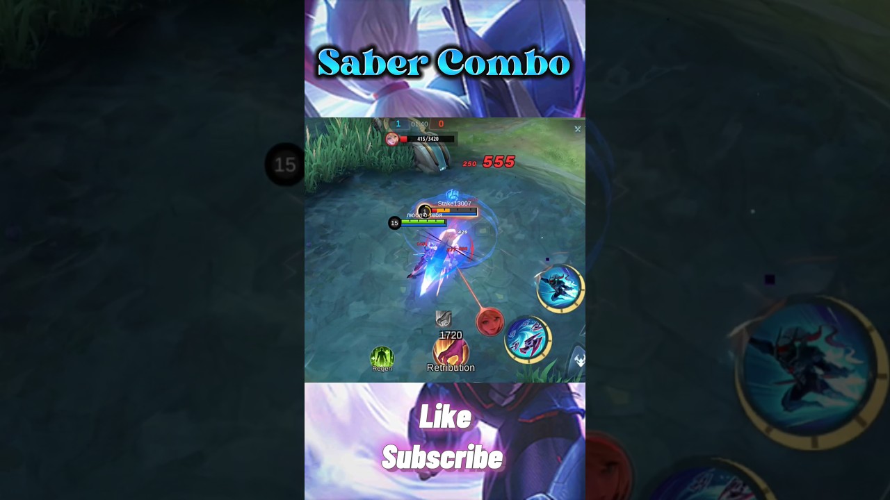 Combo Saber for beginners and Professional #mobilelegends #shorts