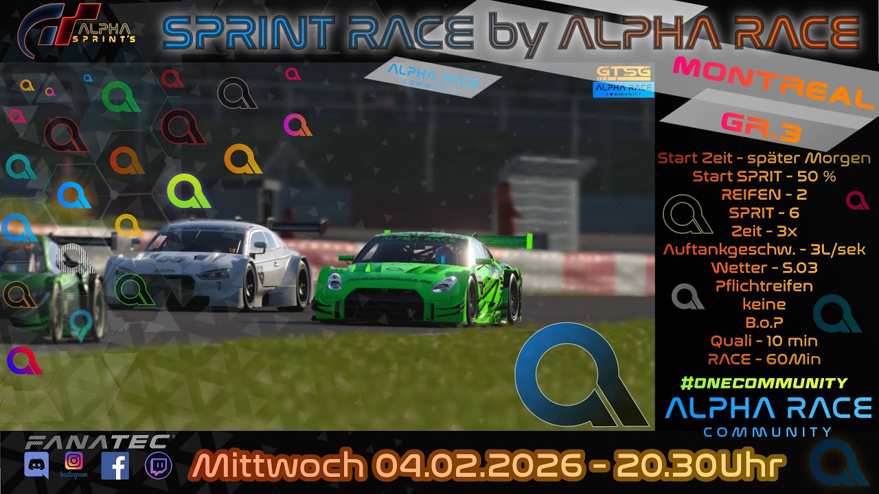 🔥SPRINT RACE by ALPHA RACE Community | Montreal dü Villnöff #be1337