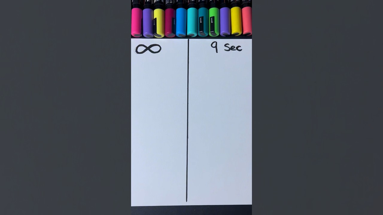 Drawing, But I ONLY have 9 Seconds&hellip; (#shorts)
