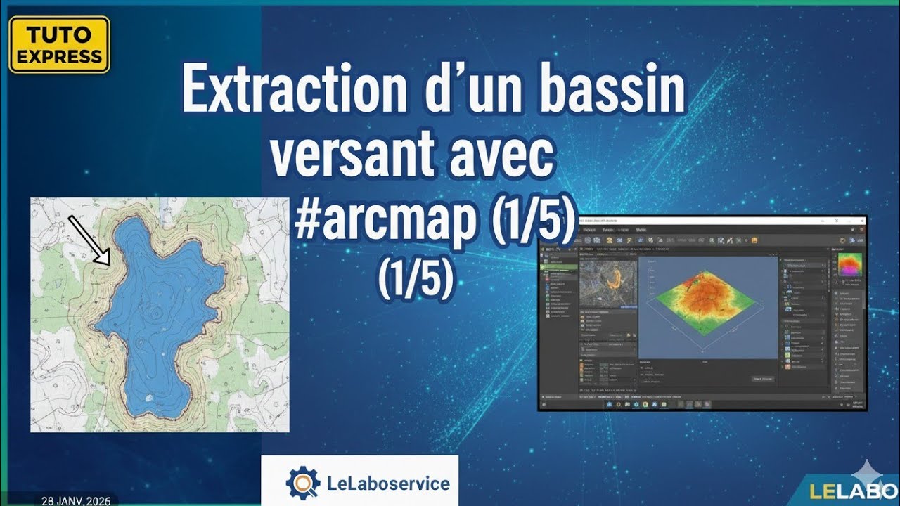 Masterclass : Extraction d'un bassin versant avec #arcmap  (1/5)