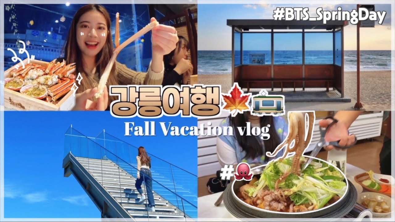 【廣東話】 朝聖BTS專輯封面+韓劇鬼怪拍攝地!!🇰🇷 性價比超高的大蟹套餐🦀 、江陵必去的打卡咖啡廳🌊 跟我一起去韓國近郊秋季旅行吧🍁 | Cheryl SIT 희정 ♡