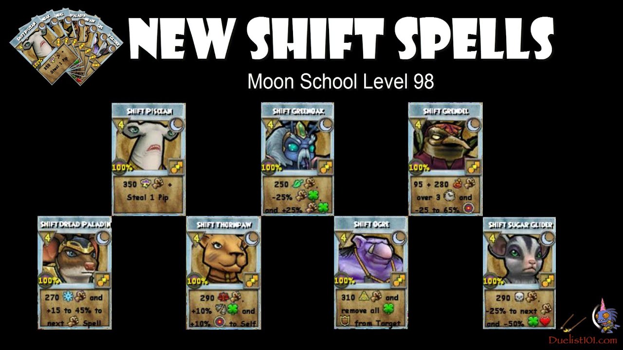 Wizard101 Shift Spells