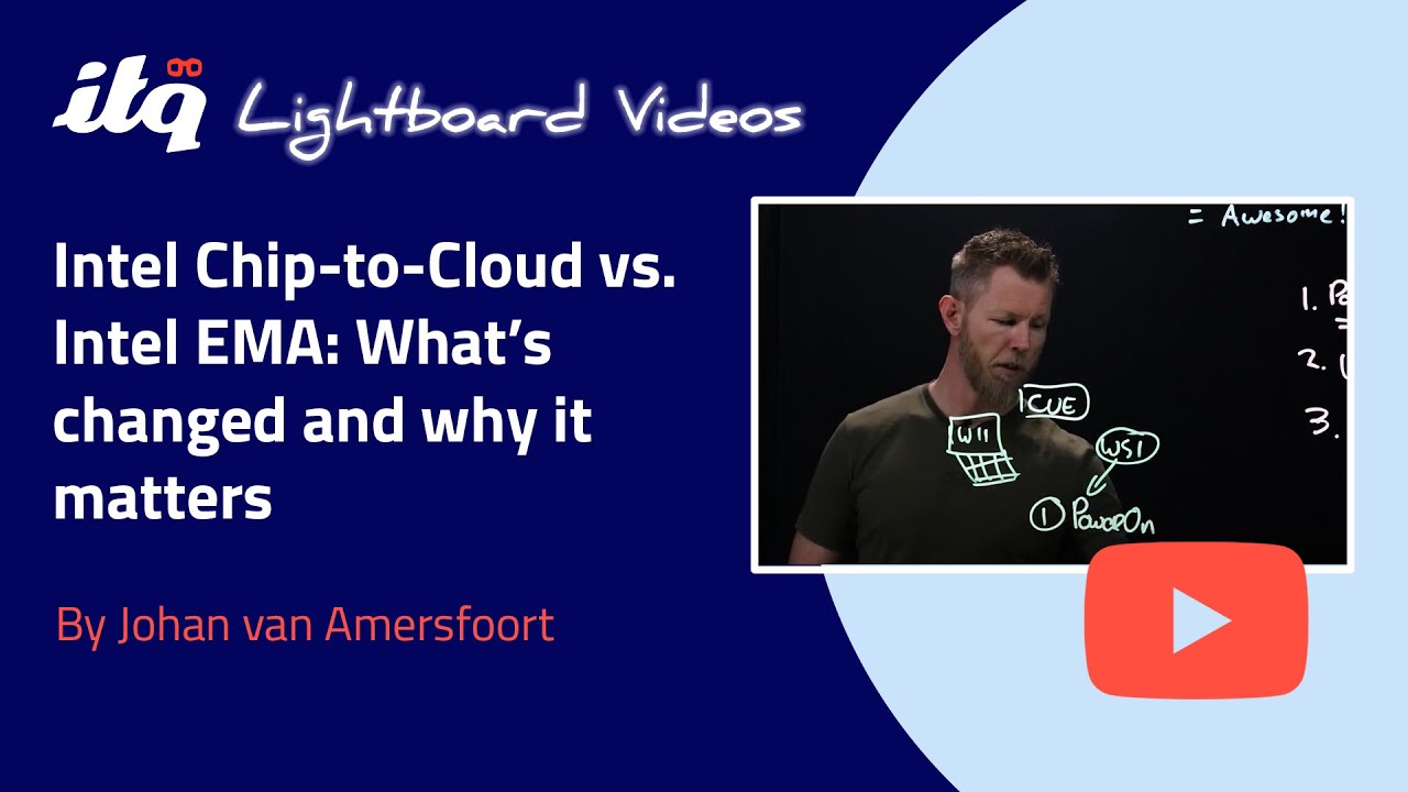 Intel Chip-to-Cloud vs. Intel EMA: What’s changed and why it matters | Lightboard video
