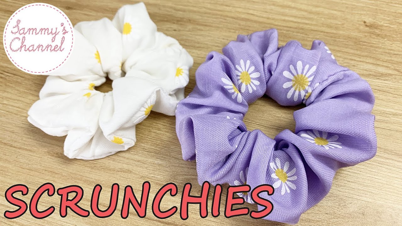 DIY - Sewing Cute SCRUNCHIES (No Sewing Machine Edition) | May dây buộc tóc Hot Trend Hàn Quốc 2020
