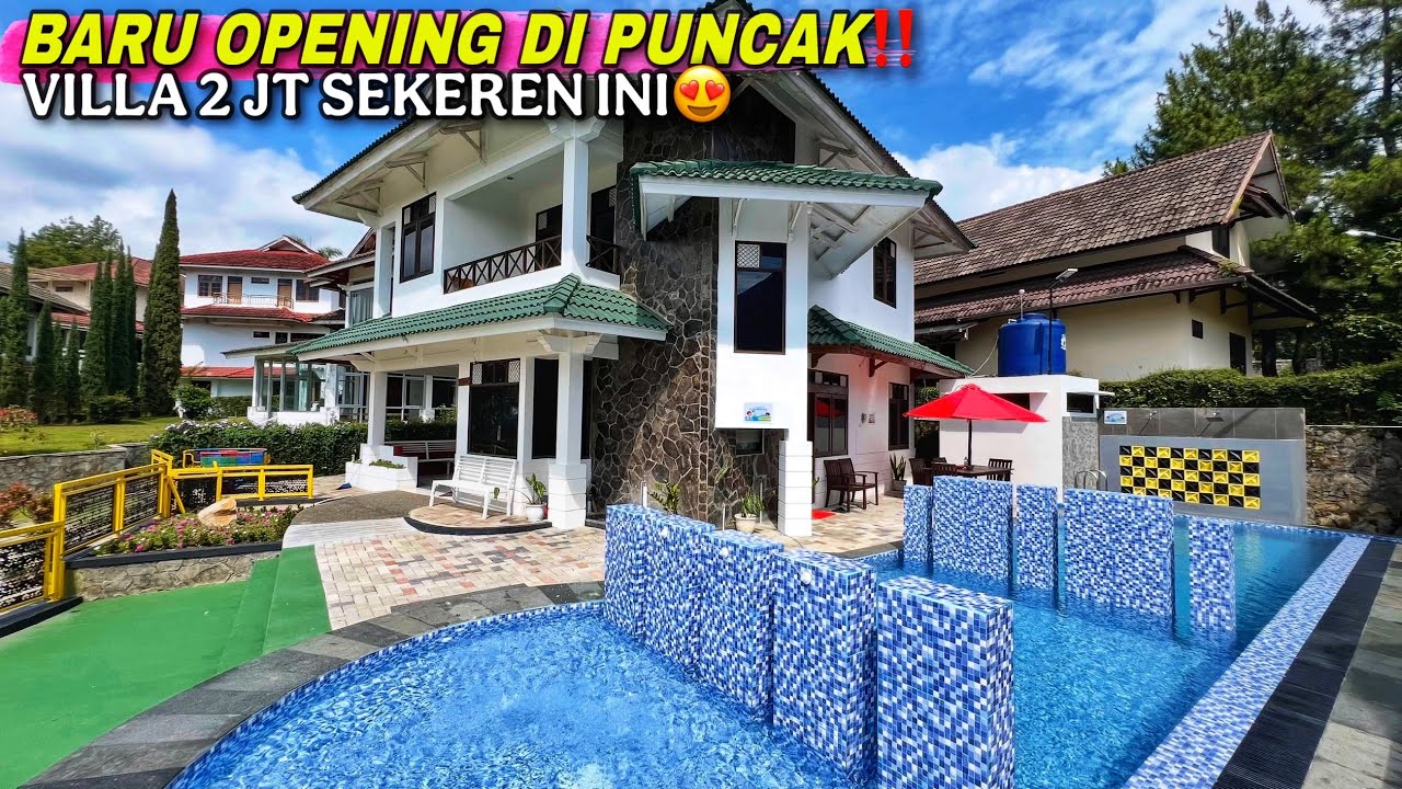Baru Opening Di Puncak ‼️ Villa 2 Jutaan Udaranya Dingin Dan Masuk Bus | Villa Ruby 2