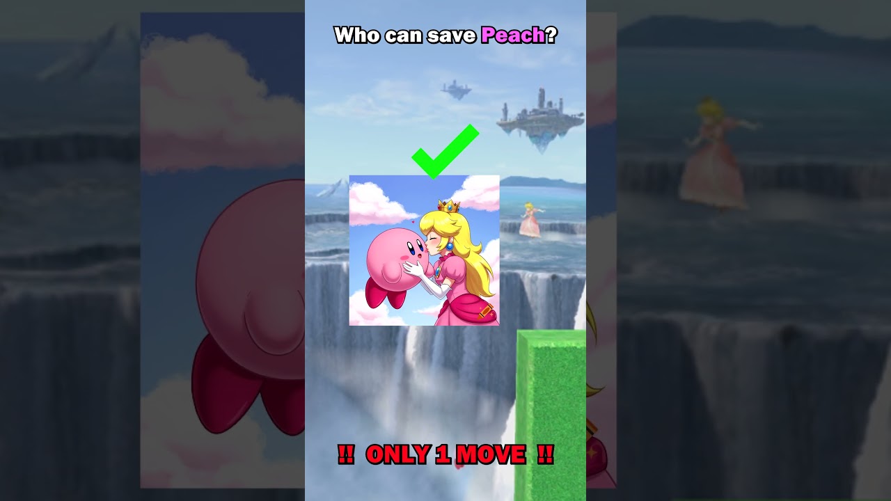 Who can save Peach with only one move?