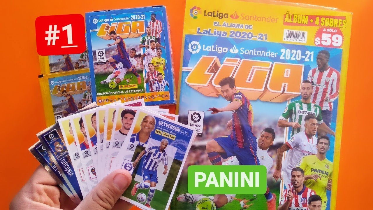 Álbum La Liga 2020-21 Panini #1 | Apertura de 10 sobres y álbum ⭐⚽