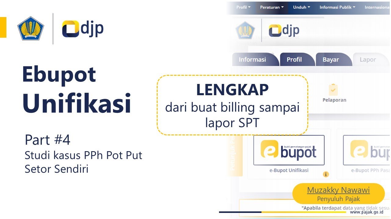 Ebupot Unifikasi (Part4 PPh Pot Put Setor Sendiri)