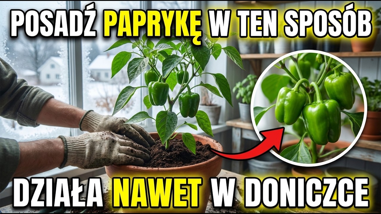 Papryka posadzona tym trikiem — teraz zbieram plony przez cały rok