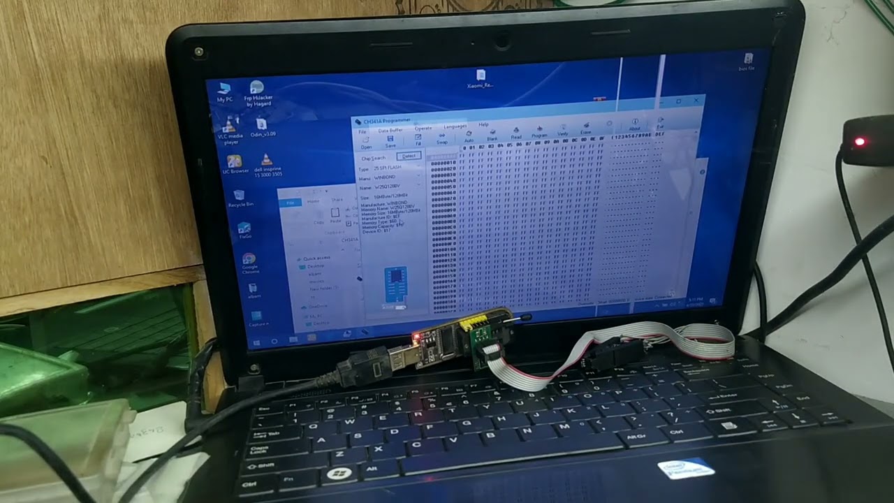 Dell Inspiron 15 3000 (3505) ryzen 3 Amd motherboard Bios Program #How to program Bios CH341A 24/25