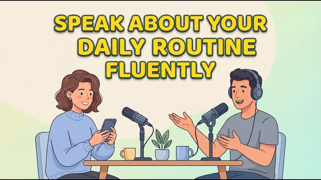 Speak About Your Daily Routine Fluently | English Conversation Podcast for Beginners