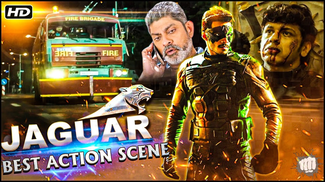 Nikhil Gowda Action Best Action Scene Of Jaguar Movie | New South Hindi Dubbed Movies Actions